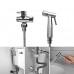 Lucidz Shattaf Toilet Adapter Hose Kit Handheld Bidet Spray Shower Head Stainless Steel holder hook. - B07G6ZC7K2